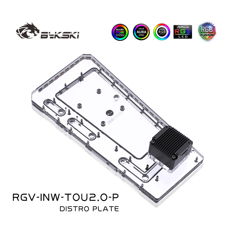 BYKSKI RGV-INW-TOU2.0-P Acryli - огляд і ціна Distro Plate Ddc Pump Combo